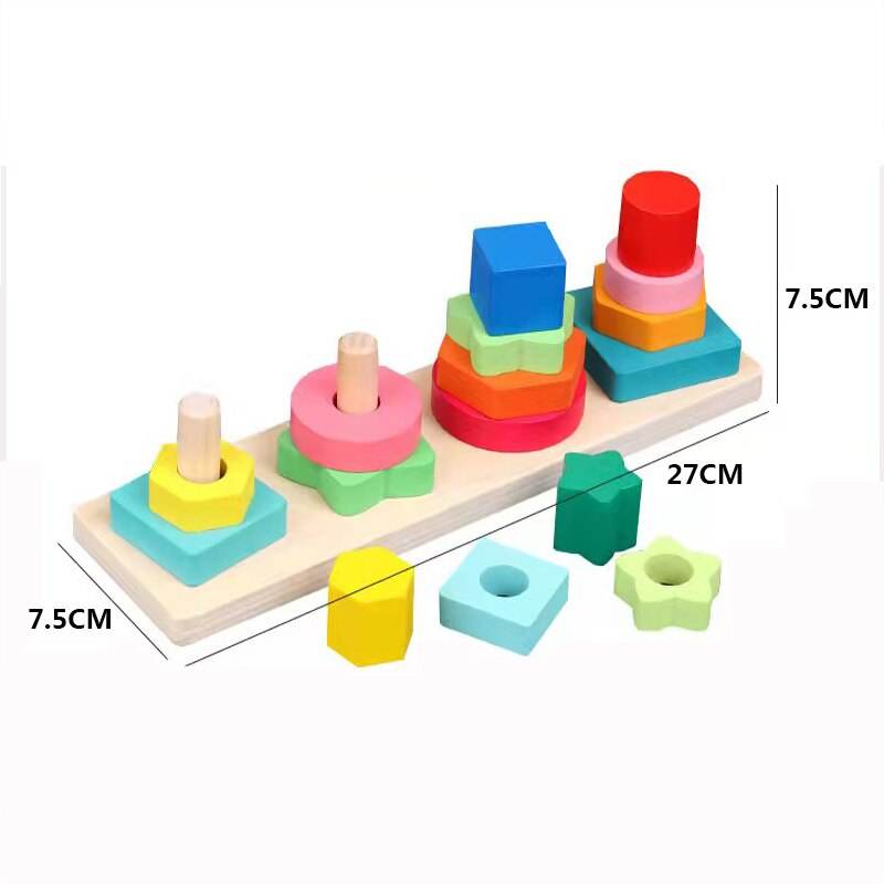Интерактивен 3D Монтесори дървен пъзел с животни за възраст 0-6 години - ToylandEU