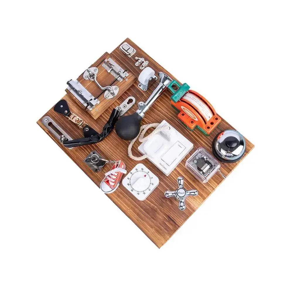  Montessori Interactive Busy Board DIY Sensory Toy For Kids 0 To 12 Years Learning -  ToylandEU™