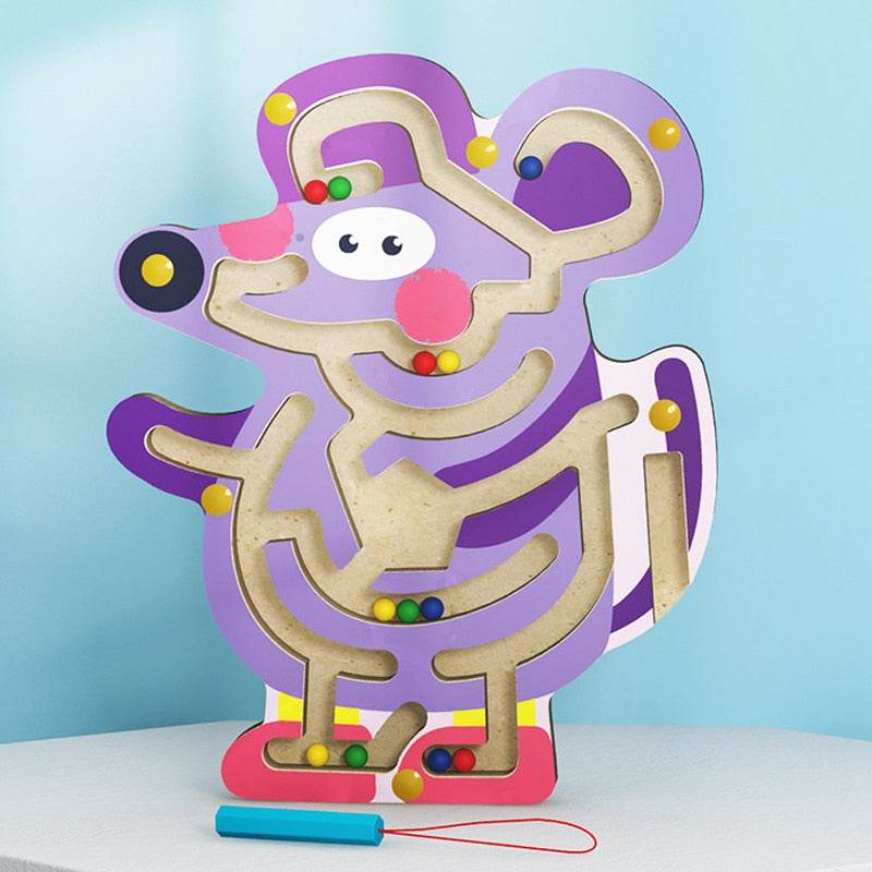 Интерактивен магнитен пъзел Монтесори: Забавна обучаваща играчка за деца 3-6 години - ToylandEU