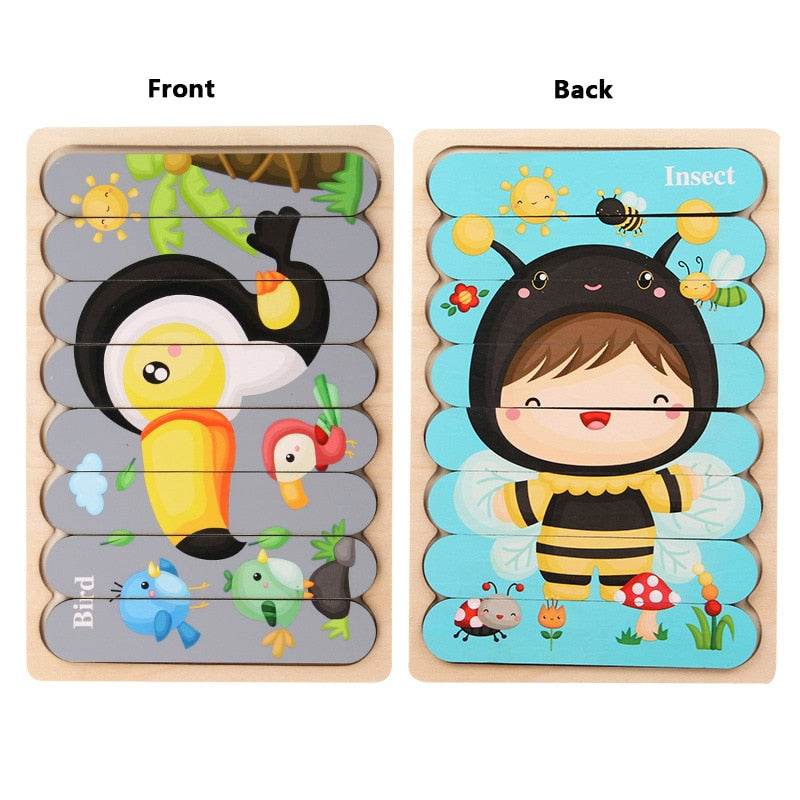 Интерактивен магнитен пъзел Монтесори: Забавна обучаваща играчка за деца 3-6 години - ToylandEU