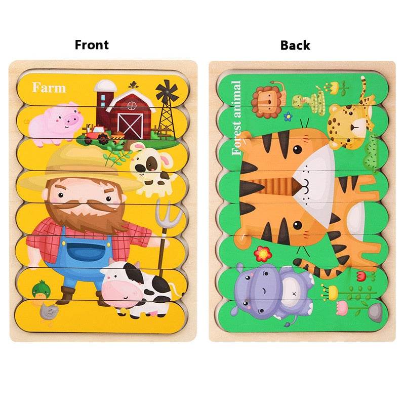 Интерактивен магнитен пъзел Монтесори: Забавна обучаваща играчка за деца 3-6 години - ToylandEU
