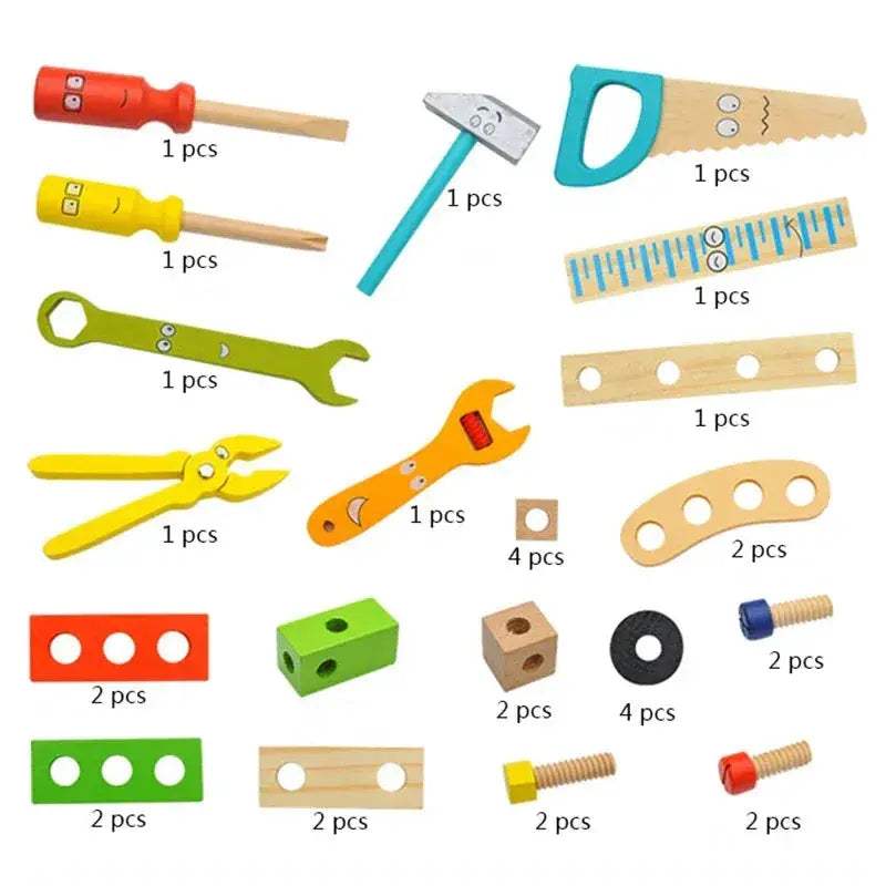 Montessori Kids Toolbox Set For Educational Pretend Play - ToylandEU