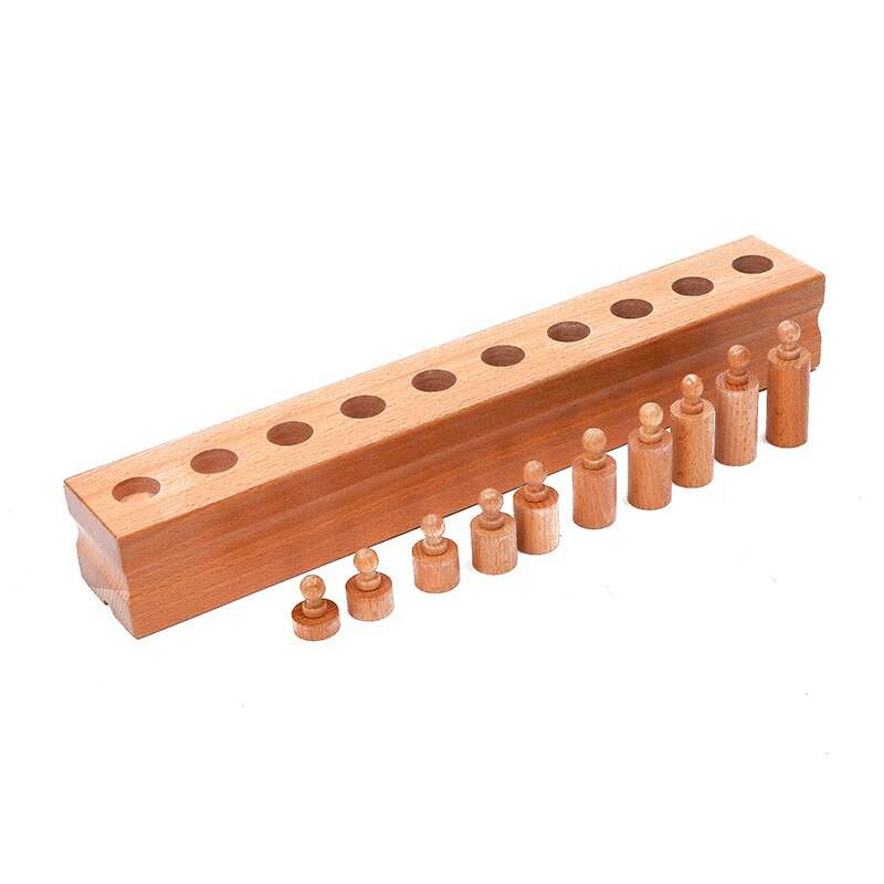 Montessori Wooden Knobbled Cylinder Set for Early Learning Fun - ToylandEU