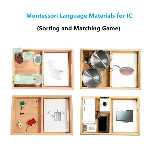 Montessori Language Objects With Similar Matching Cards Early Educational Game for Children - ToylandEU