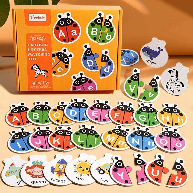 Montessori Letter Matching Game Kid Colors Cognitive Alphabet Logical Thinking Education Toy - ToylandEU
