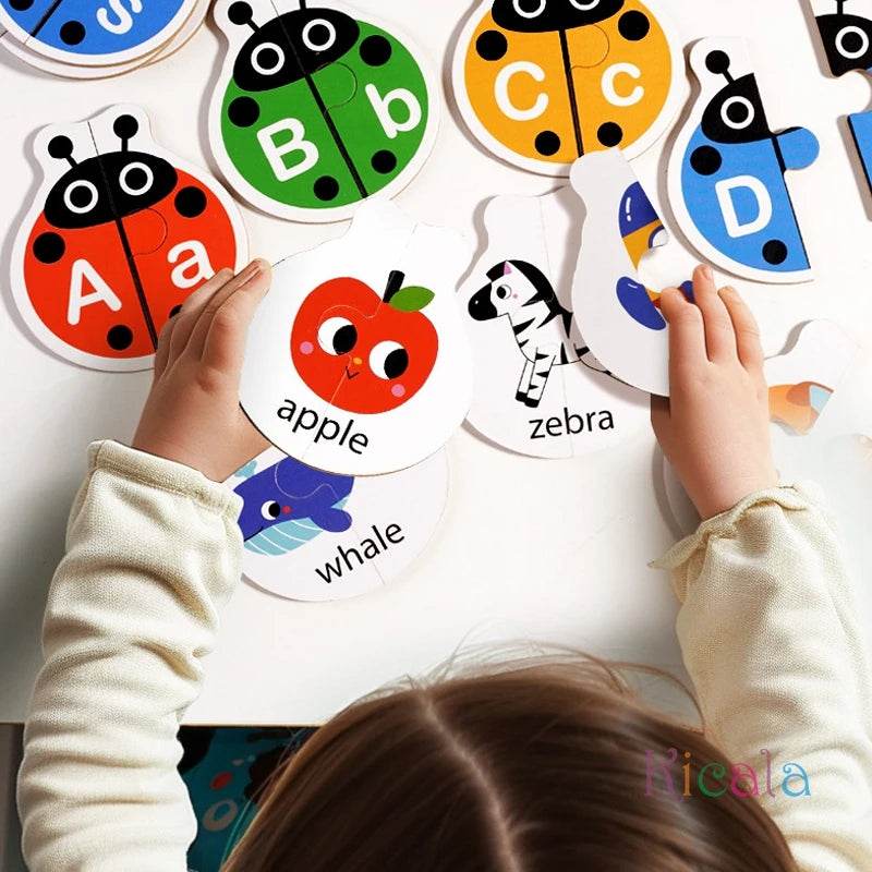 Montessori Letter Matching Game Kid Colors Cognitive Alphabet Logical Thinking Education Toy - ToylandEU