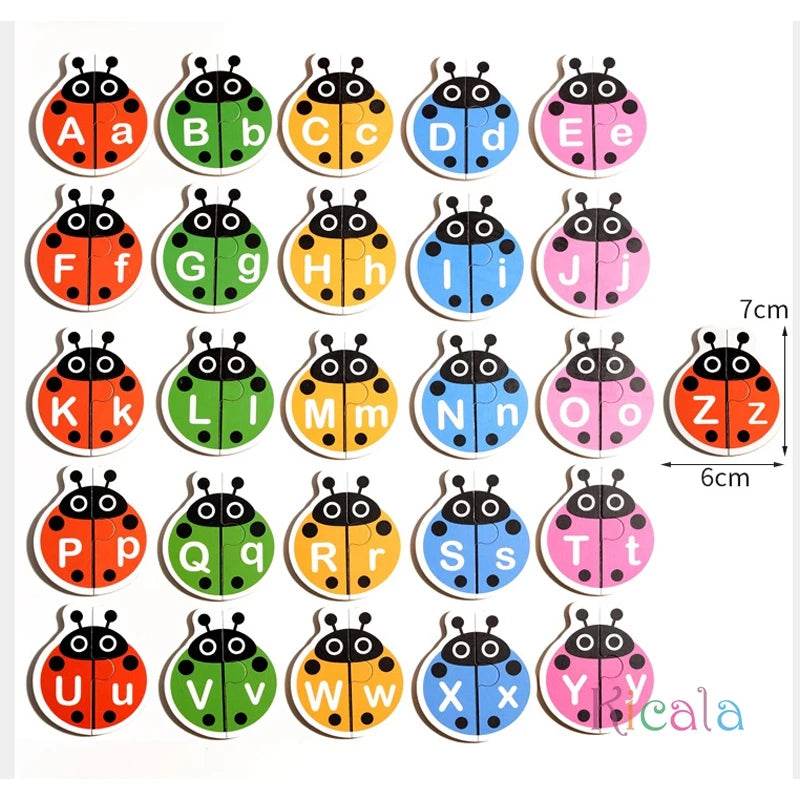 Montessori Letter Matching Game Kid Colors Cognitive Alphabet Logical Thinking Education Toy - ToylandEU