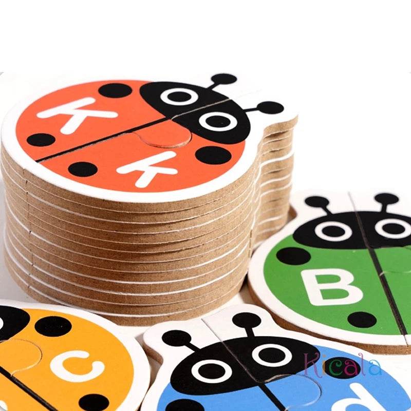 Montessori Letter Matching Game Kid Colors Cognitive Alphabet Logical Thinking Education Toy - ToylandEU