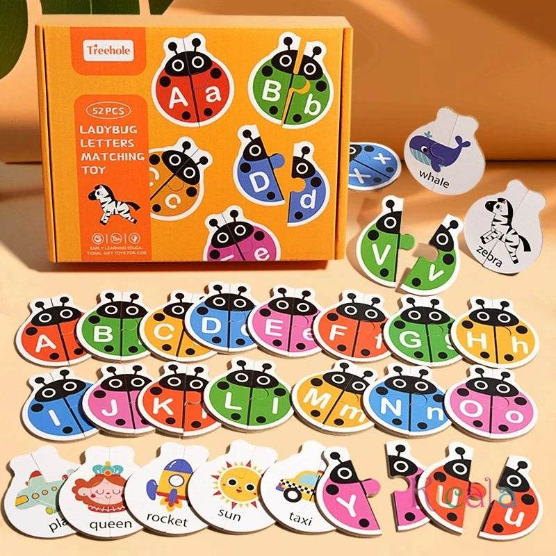 Montessori Letter Matching Game Kid Colors Cognitive Alphabet Logical Thinking Education Toy - ToylandEU