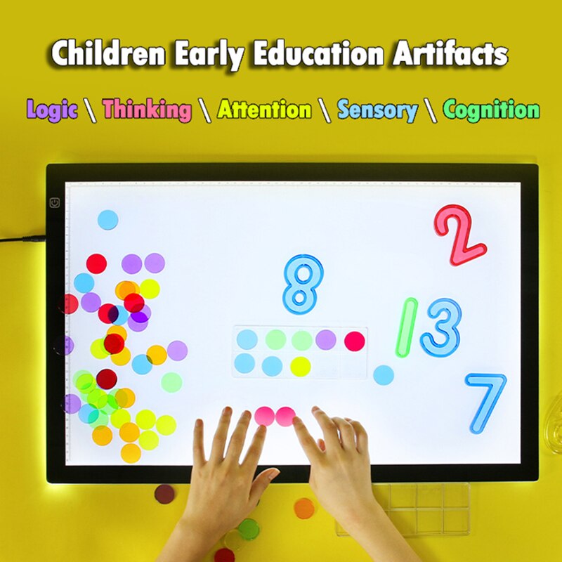 Montessori Light Table Education Toys Open Material Accessories