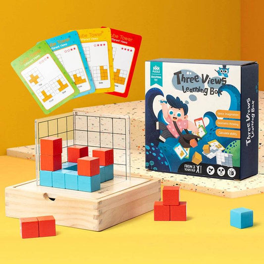 Montessori Wooden Puzzle Toy for Early Learning & Cognitive Skills - ToylandEU