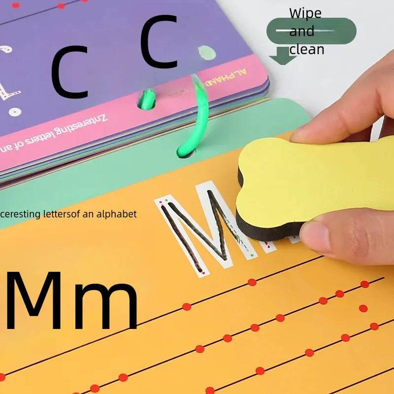 Montessori Magic Drawing Toy Set for Children Pen Control Training Color Shape Math Match Game Toddler Learning Educational Toys - ToylandEU
