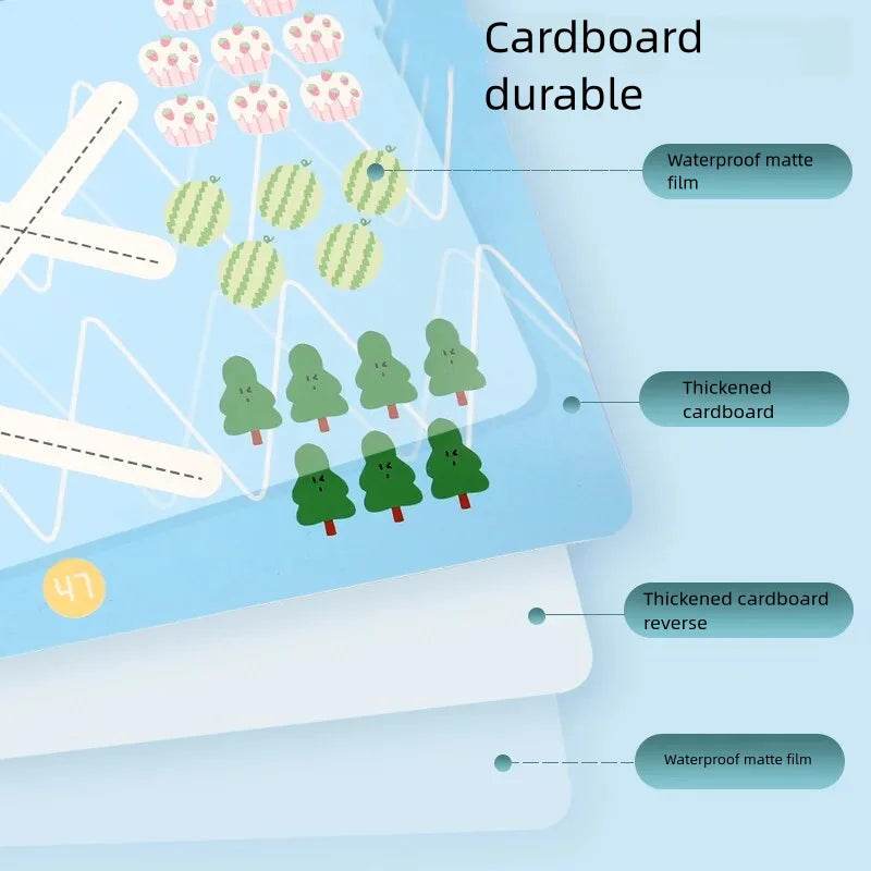 Montessori Magic Drawing Toy Set for Children Pen Control Training Color Shape Math Match Game Toddler Learning Educational Toys - ToylandEU