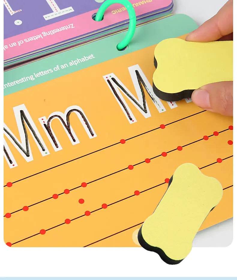 Montessori Magic Drawing Toy Set for Children Pen Control Training Color Shape Math Match Game Toddler Learning Educational Toys - ToylandEU