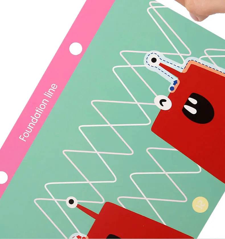 Montessori Magic Drawing Toy Set for Children Pen Control Training Color Shape Math Match Game Toddler Learning Educational Toys - ToylandEU