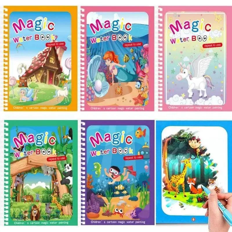  Montessori Magic Water Drawing Book for Kids Reusable Toy -  ToylandEU™