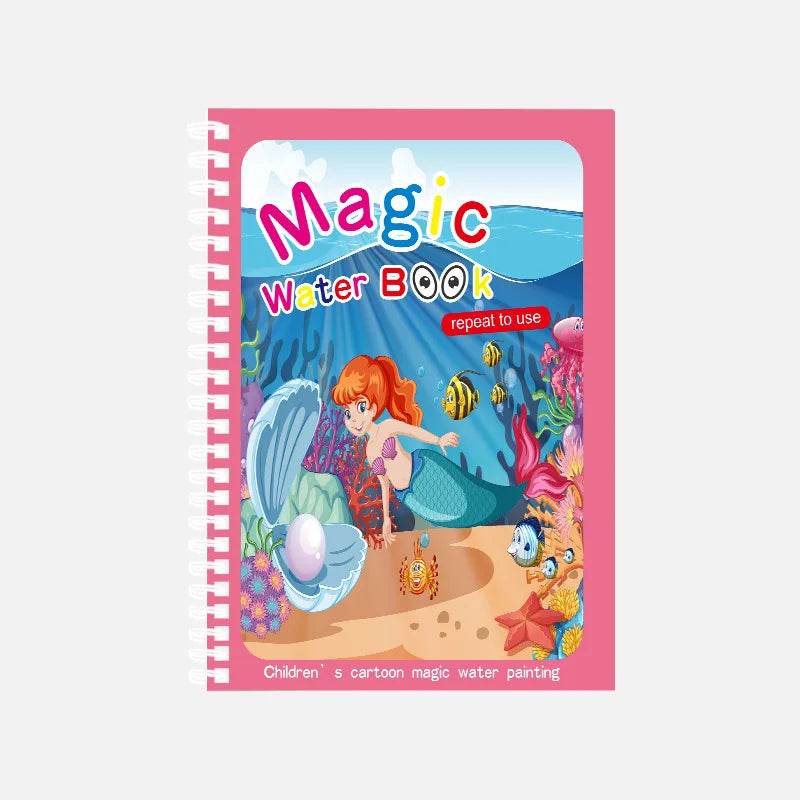Children's Magic Water Drawing Book Montessori Reusable Coloring Book Sensory Educational Painting Toy - ToylandEU