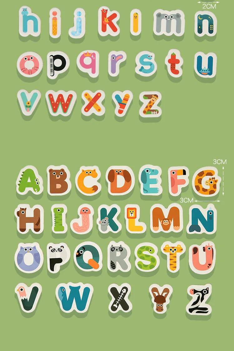 Montessori Educational Children English Learning Reading Toys Magnetic 26 Alphabet Letter Game Book - ToylandEU