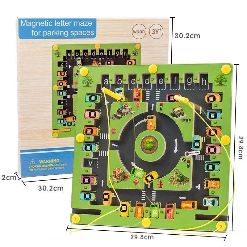 Montessori Magnetic Alphabet Maze Board For Fine Motor Skills - ToylandEU