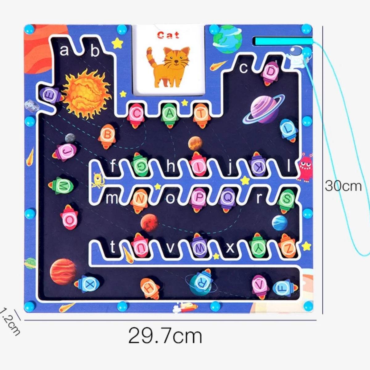 Montessori Magnetic Alphabet Maze Letter Puzzle Gifts for Kids Parking Lot Puzzles for Children Preschool Girls Boys Kids - ToylandEU