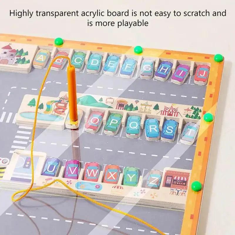  Montessori Magnetic Alphabet Maze Wooden Activity Board For Early Literacy Practice Ages Three And Up -  ToylandEU™