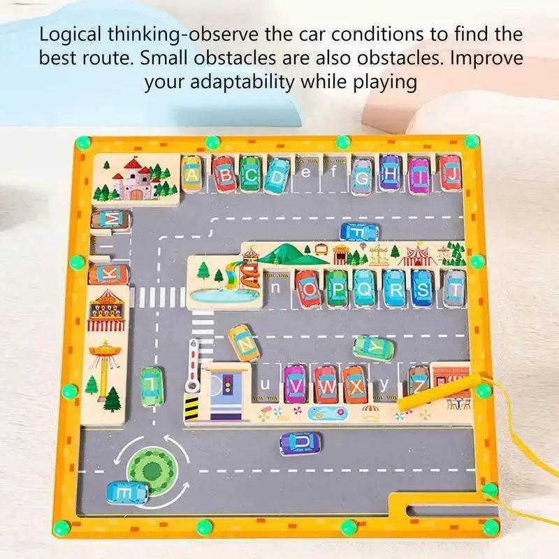  Montessori Magnetic Alphabet Maze Wooden Activity Board For Early Literacy Practice Ages Three And Up -  ToylandEU™
