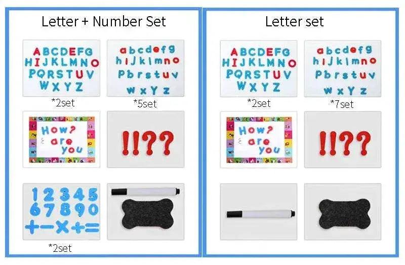  Montessori Magnetic Alphabet and Number Set for Refrigerator 3D Puzzle Educational Toys for Kids -  ToylandEU™