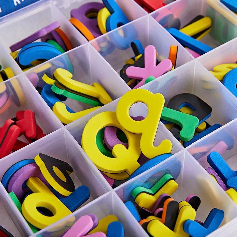 Montessori Magnetic Alphabet Number Set Refrigerator Stickers Early Learning 3D Puzzle Educational Toys Gifts for Children Kids - ToylandEU