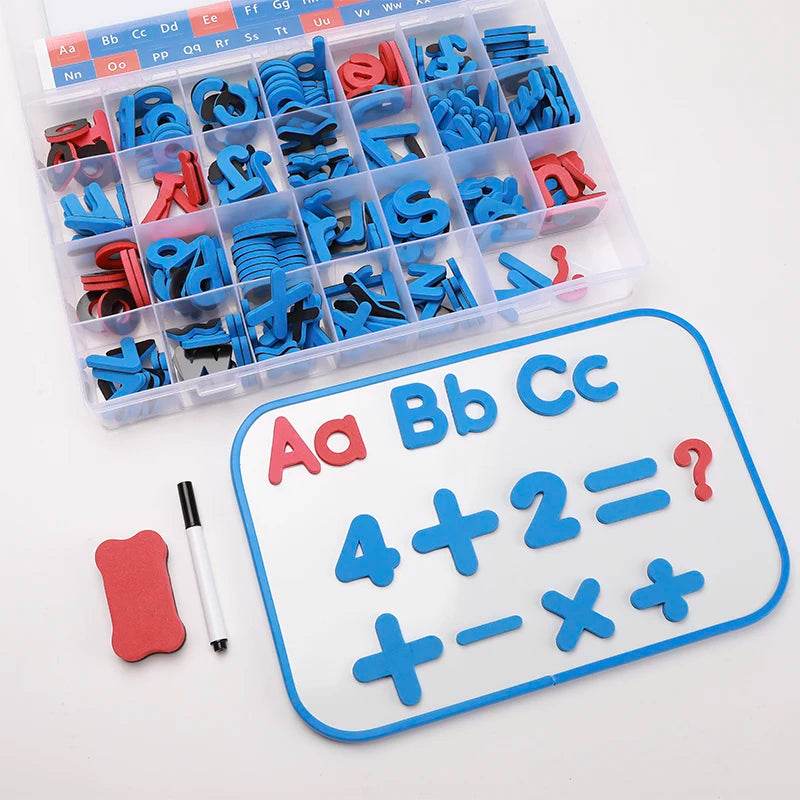 Montessori Magnetic Alphabet Number Set Refrigerator Stickers Early Learning 3D Puzzle Educational Toys Gifts for Children Kids - ToylandEU