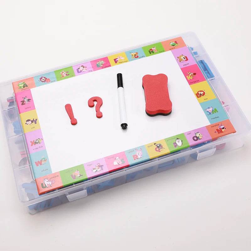 Montessori Magnetic Alphabet Number Set Refrigerator Stickers Early Learning 3D Puzzle Educational Toys Gifts for Children Kids - ToylandEU