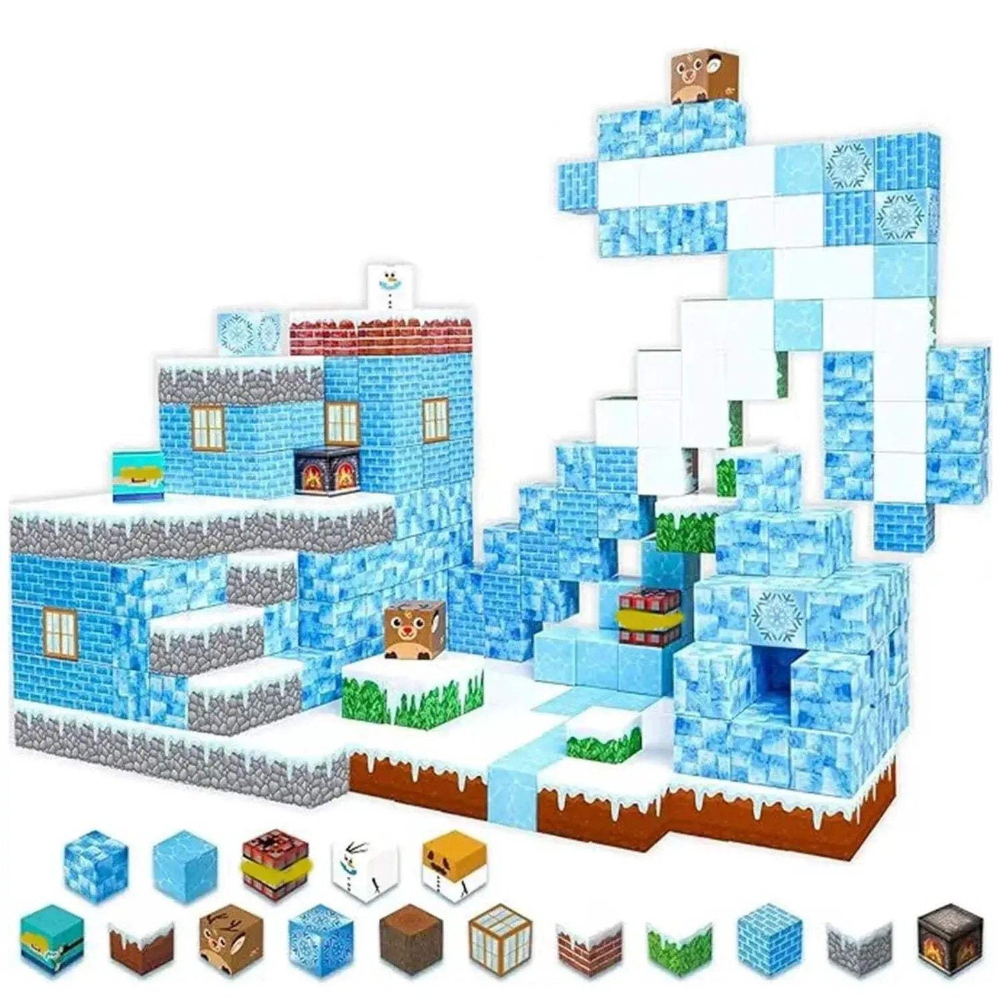 Montessori Magnetic Building Blocks For Sensory Stacking Cubes - ToylandEU