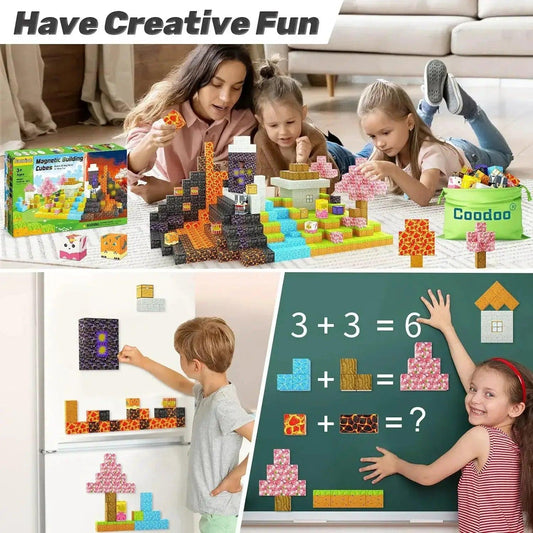  Montessori Magnetic Building Blocks Sensory Cubes Safe -  ToylandEU™