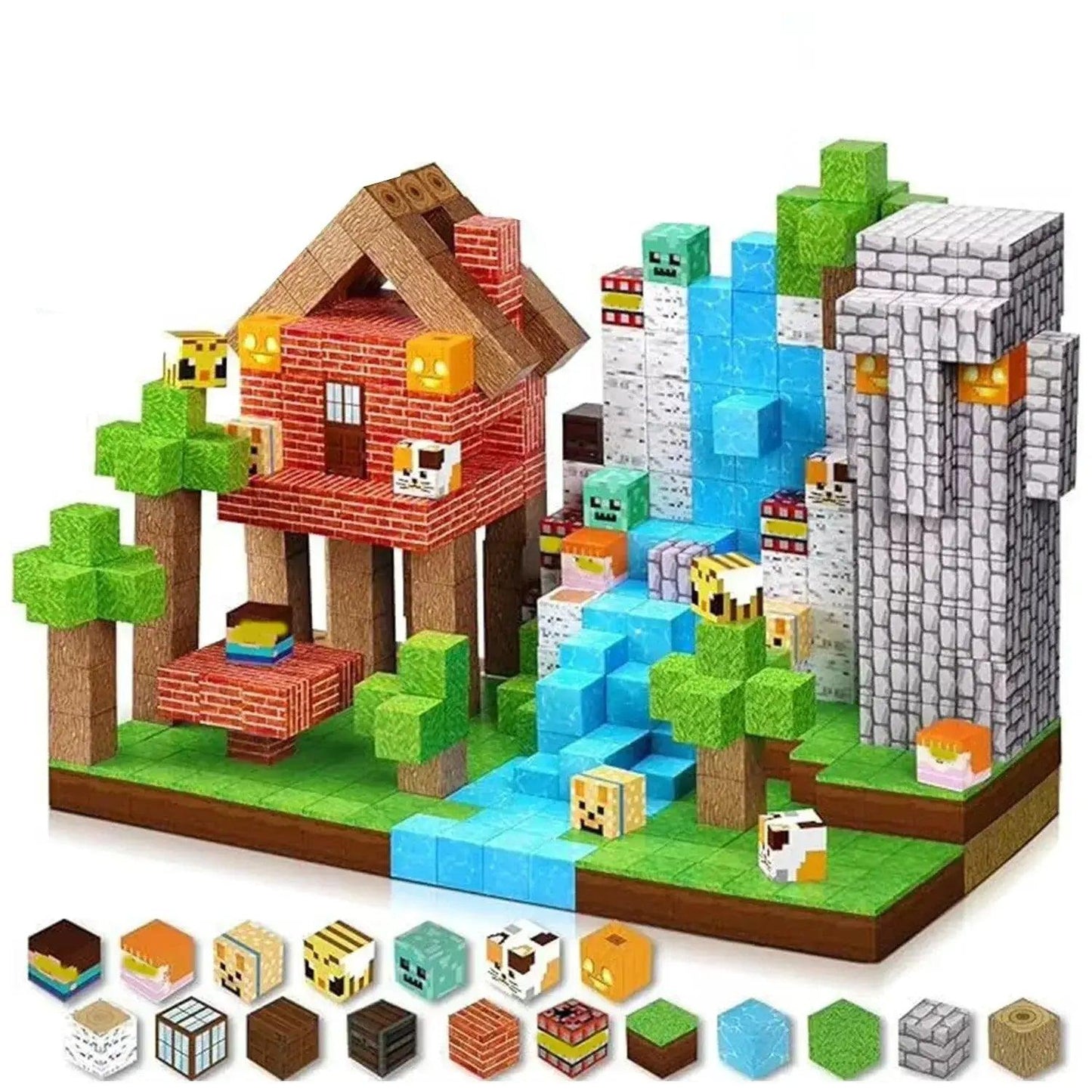  Montessori Magnetic Building Blocks Sensory Cubes Safe -  ToylandEU™