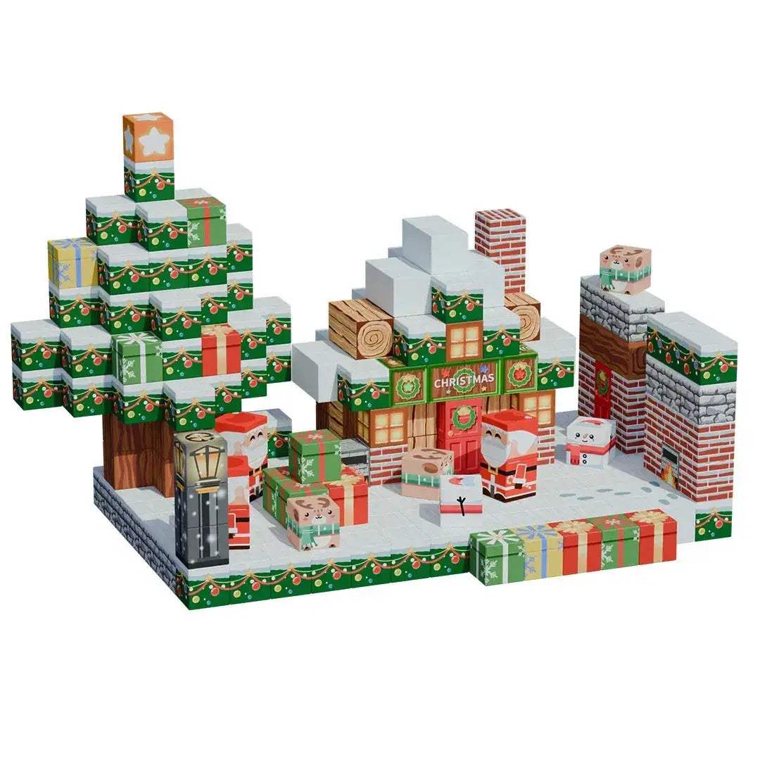 Montessori Magnetic Building Blocks Sensory Stacking Cubes Set - ToylandEU