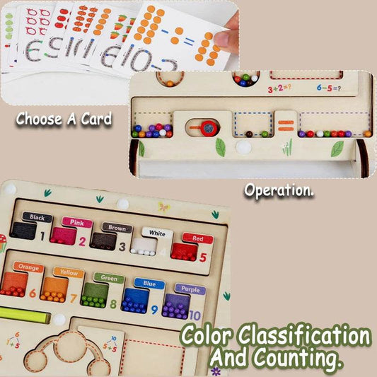 Montessori Magnetic Color Sorting and Math Bead Game for Kids - ToylandEU