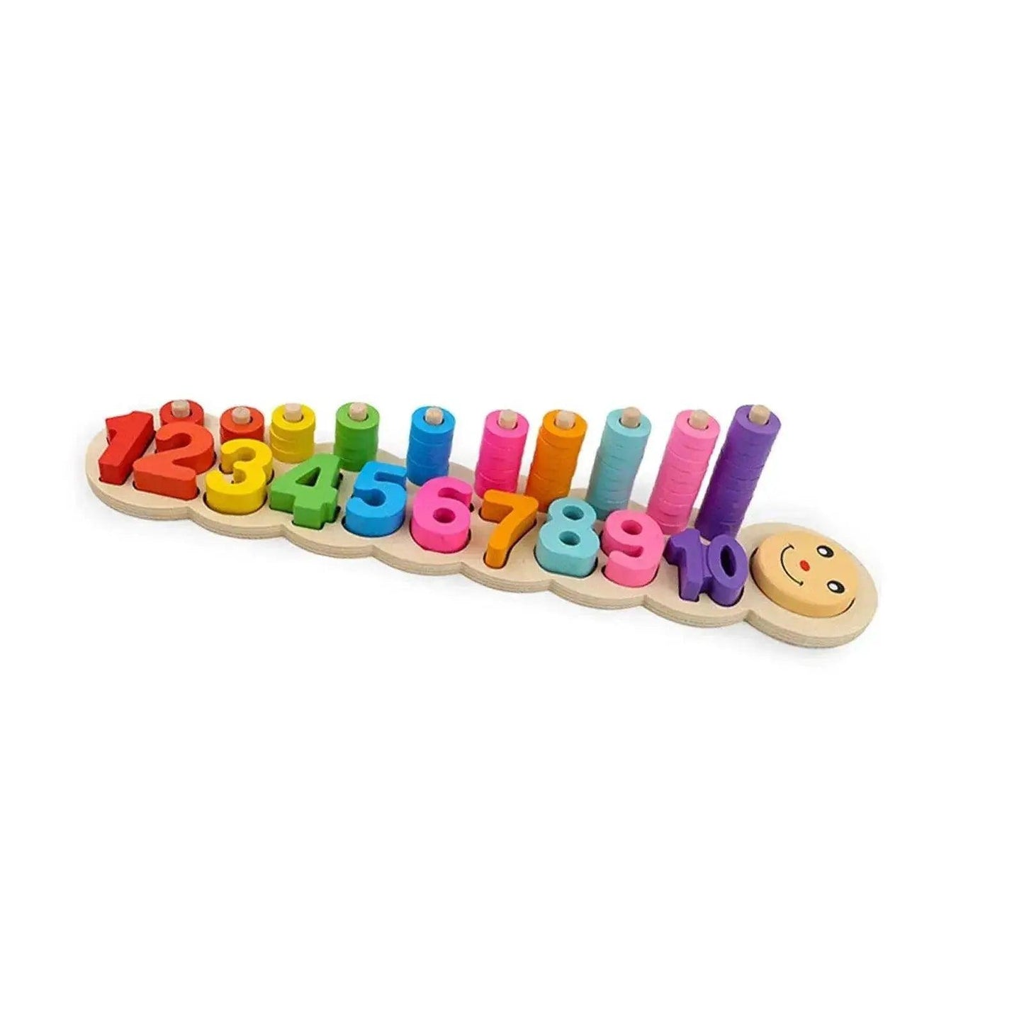  Montessori Math Fishing Board Wooden Learning Toy For Toddlers Ages 1 To 3 Counting Shapes -  ToylandEU™
