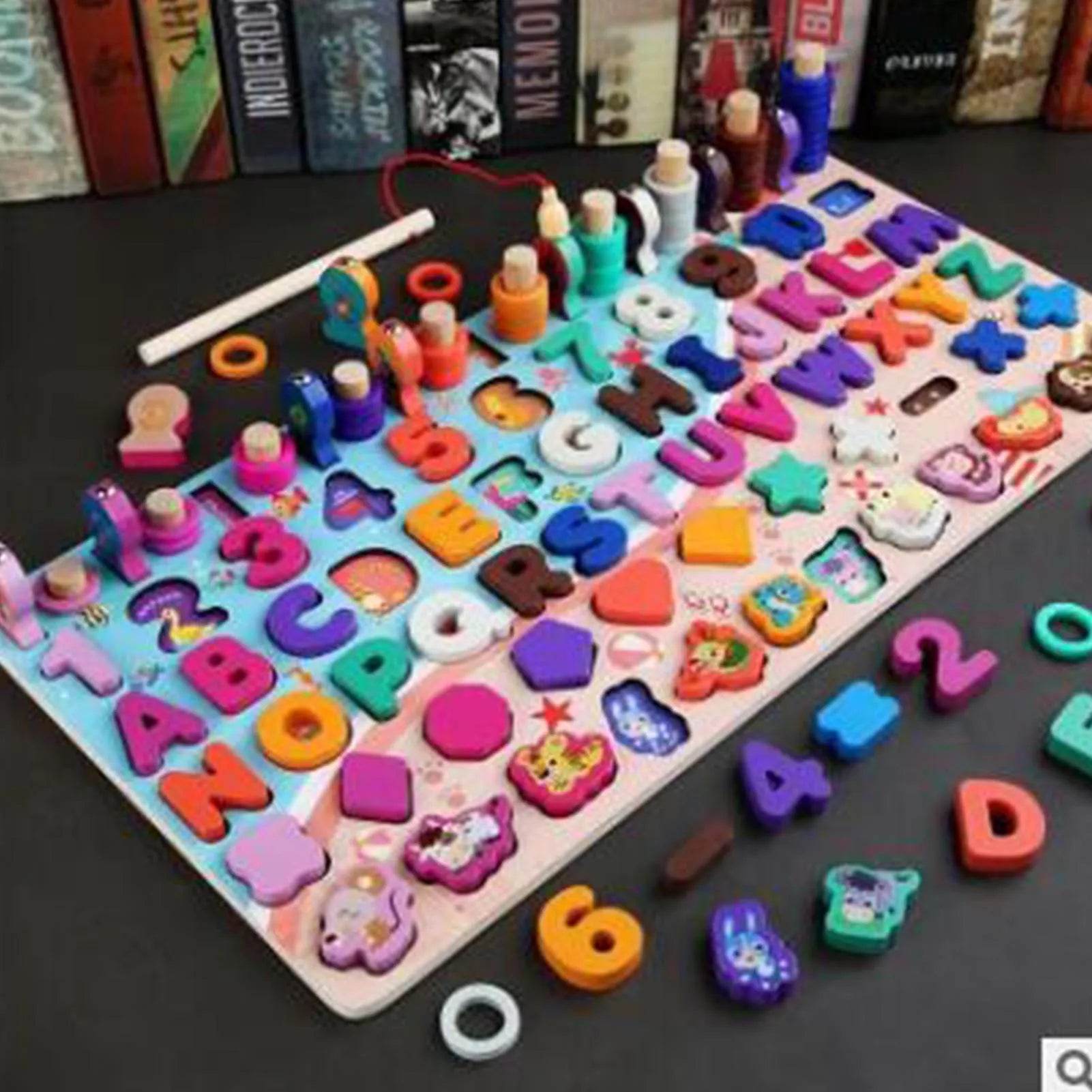 Interactive Montessori Math Fishing Board - Wooden Learning Toy for Toddlers - ToylandEU