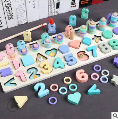 لعبة صيد الرياضيات من مونتيسوري: لعبة تعليمية ممتعة للأطفال من عمر سنة إلى ثلاث سنوات - ToylandEU
