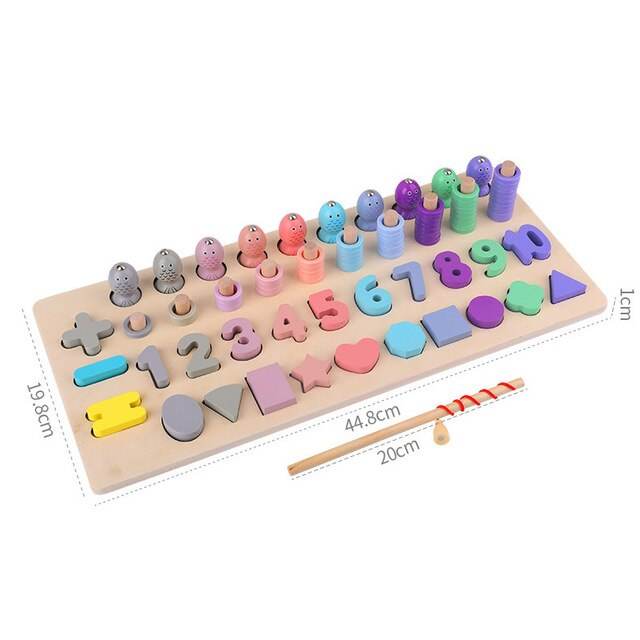 Montessori Math Learning Wooden Toys for Kids 1 Year and Up - ToylandEU