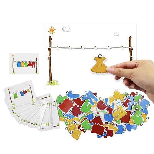 High-Quality Montessori Math Puzzle Game with Colorful Shapes for Children Aged 3 to 6 Years - ToylandEU