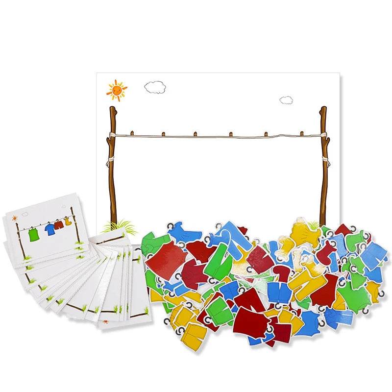 High-Quality Montessori Math Puzzle Game with Colorful Shapes for Children Aged 3 to 6 Years - ToylandEU