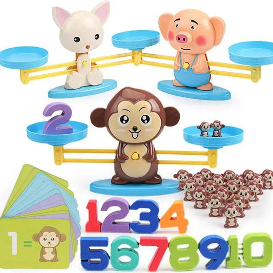  Montessori Math Toy Balance Scale Educational Toy Safe -  ToylandEU™