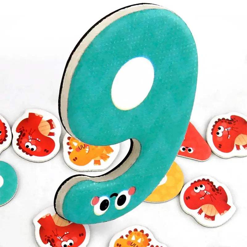 Montessori Math Toy Magnetic Dinosaur For Early Learning - ToylandEU