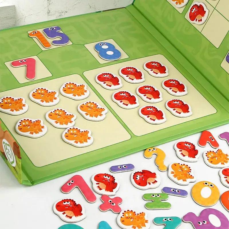  Montessori Math Toy Magnetic Dinosaur Wooden Toy -  ToylandEU™
