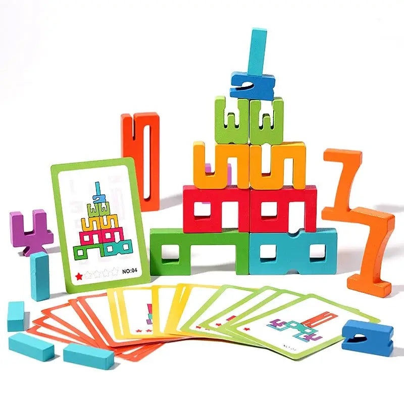 Montessori Math Wooden Number Blocks For Preschool Learning - ToylandEU
