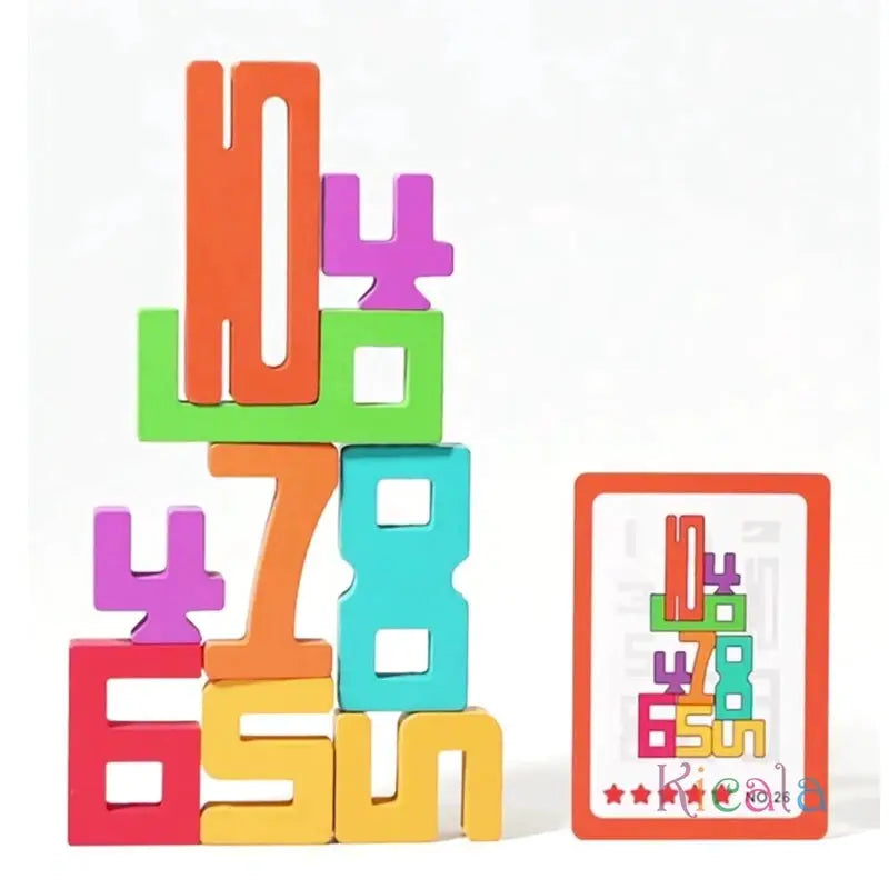 Montessori Math Wooden Number Blocks For Preschool Learning - ToylandEU
