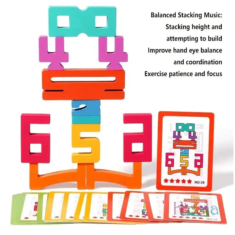 Montessori Math Wooden Number Blocks For Preschool Learning - ToylandEU