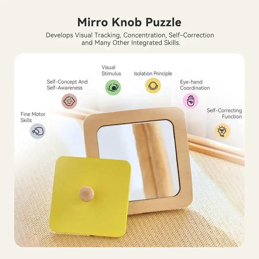  Montessori Mirror Puzzle Busy Board CE Certified -  ToylandEU™