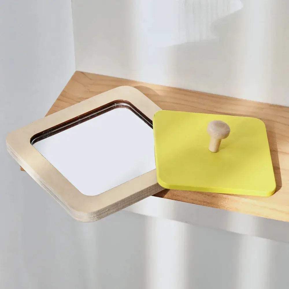Montessori Mirror Puzzle Busy Board For Sensory Learning - ToylandEU