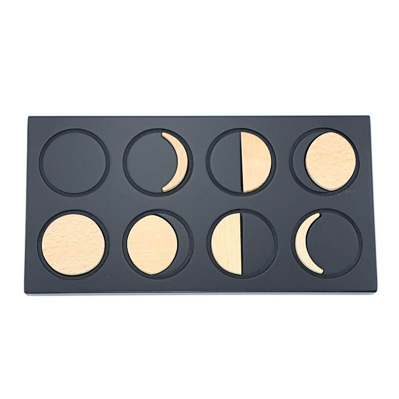 Rompecabezas Montessori de las fases lunares para niños a partir de 3 años - ToylandEU